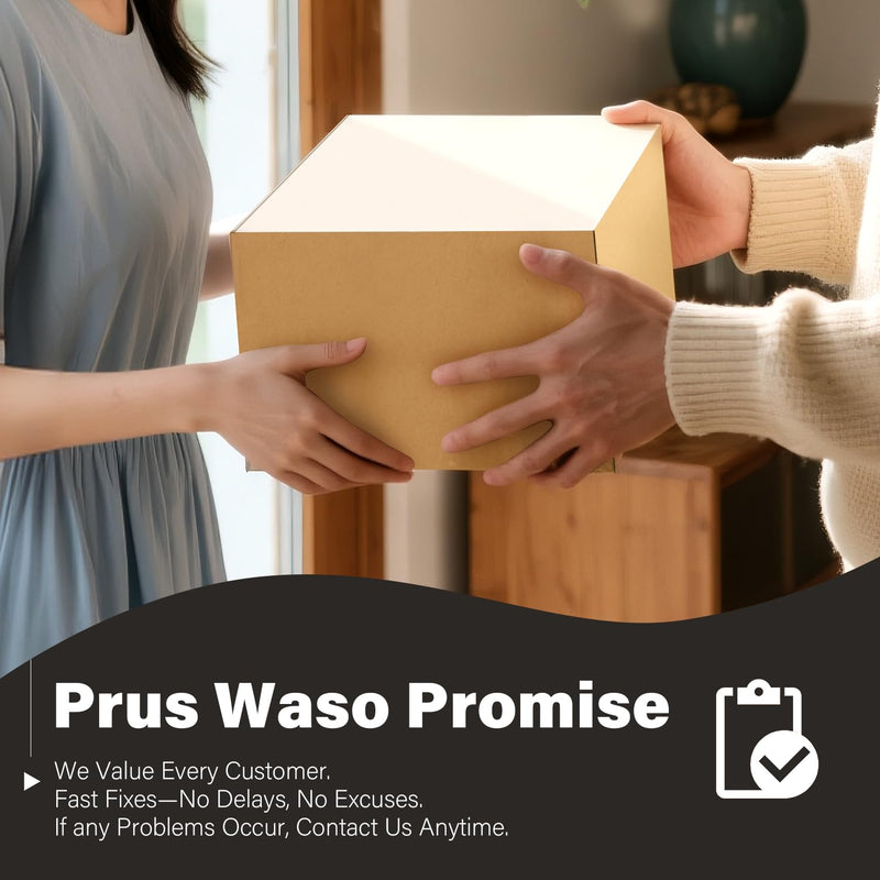 Prus Waso Shampoo and Conditioner Dispenser Set, Amber & Black | Soap Dispenser Shower, Empty Shampoo and Conditioner Bottles with Black Stainless Pumps and 32 Labels