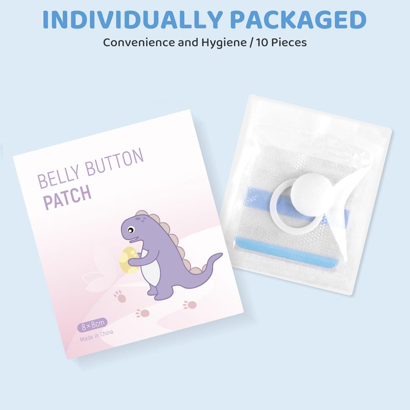 [Australia] - Baby Belly Navel Patches, Waterproof Cotton Pads for Baby Belly Button, Infant Umbilical Patch, Belly Button Patch for Baby Newborn, 8√ó8cm, 10 Pcs 8*8cm 