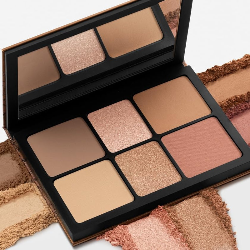 [Australia] - Smashbox The Cali Contour Palette | Six-Shade Contour Kit with Highlighter, Bronzer and Blush to add Dimension + Glow 01- Light/Medium 
