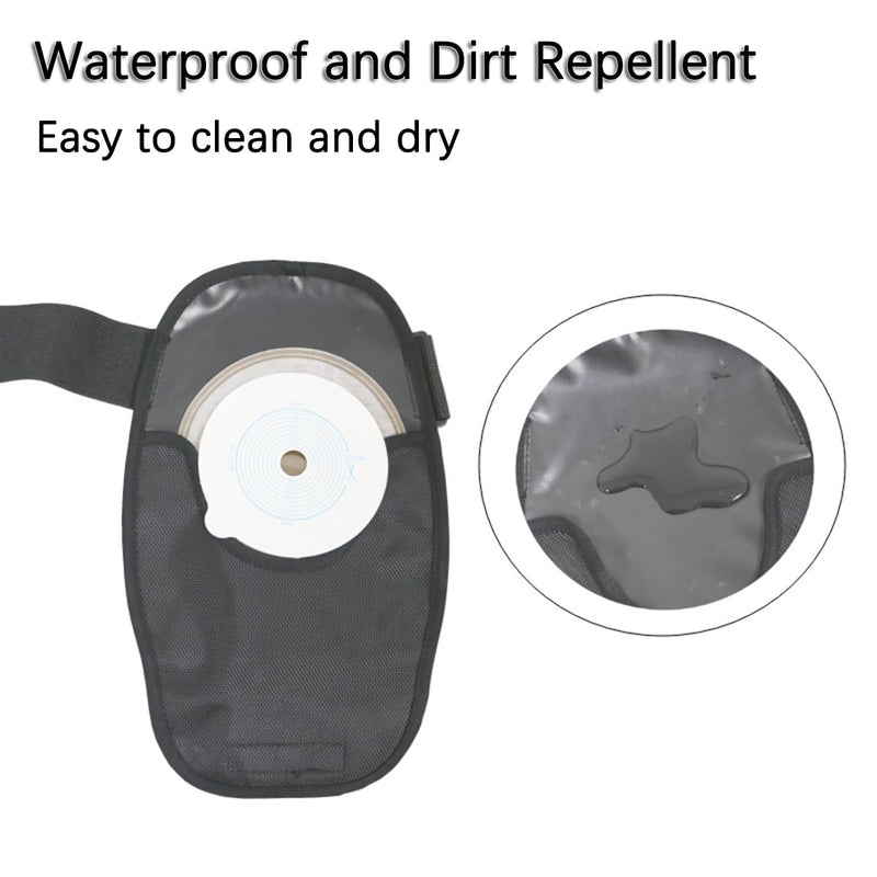 [Australia] - Ostomy Bag Cover, Waterproof Stoma Pouch Cover with Adjustable Fixation Band, Ostomy Pouch Stretchy Colostomy Bag Cover for Colonoscopy Ileostomy Stoma Care Supplies Ostomy Bag Cover 