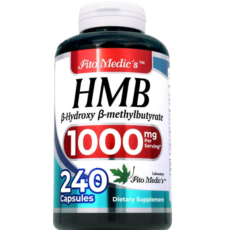 FITO MEDIC'S Lab | hmb |240 Capsules |1000 mg| hmb Supplement | hmb Free Acid| beta-hydroxybutyrate | Concentrate Extract | Ultra high Absorption. (Pack of 2) 240 Count (Pack of 2)