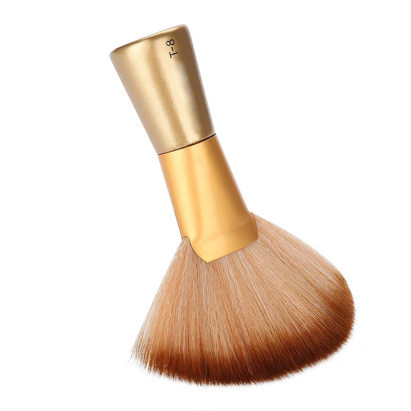 [Australia] - Soft Fan-Shaped Neck Duster Brush, Large Sweep Hair and Face Cleaning Brush for Salon Stylists and Barbers 