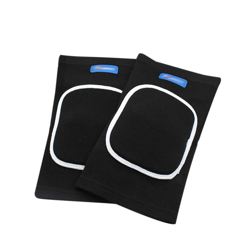 ANKOMINA Unisex Adult 2 Pairs Knee Pad and Elbow Support Set,Anti-Slip Breathable Flexible Elastic Knee Brace Knee Elbow Support Protector for Volleyball Football Dance Yoga Skating Baskeball Sport Black L(Adult