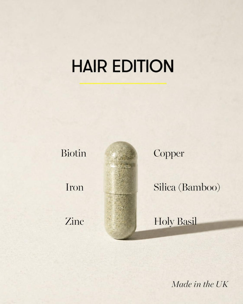 Equi Hair Edition | Biotin Zinc Copper Vitamins for Women | Vegan Capsules with Amino Acids & Botanical Extracts for Hair, Skin, Nails | Beauty Nutrition for Strength, Shine, Thickness | 30 Day