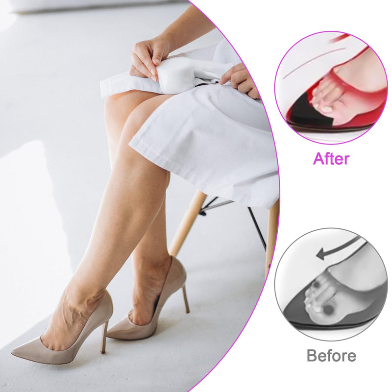 [Australia] - 5 Pairs Toe Filler Inserts Soft Large Toe Post Adjustable Shoe Filler Breathable Forefoot Pad Shoe Filler Unisex Shoe Pad Sponge Foot Brace Pad for Women Girls High Heel (Black) Black 