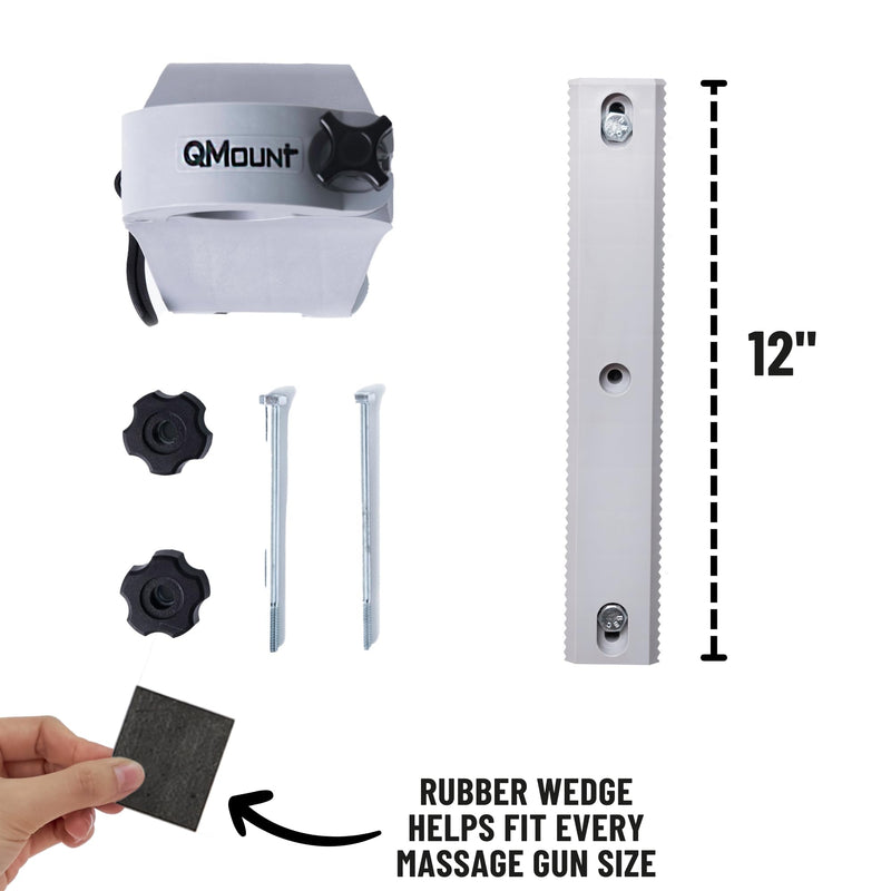 [Australia] - Massage Gun Holder - Power Rack Mounted - Fully Adjustable - Holds Firm Never Moves or Slips - Hands Free Back Massager - Rack Attachments - Massage Gun Attachments Power Rack Mount 