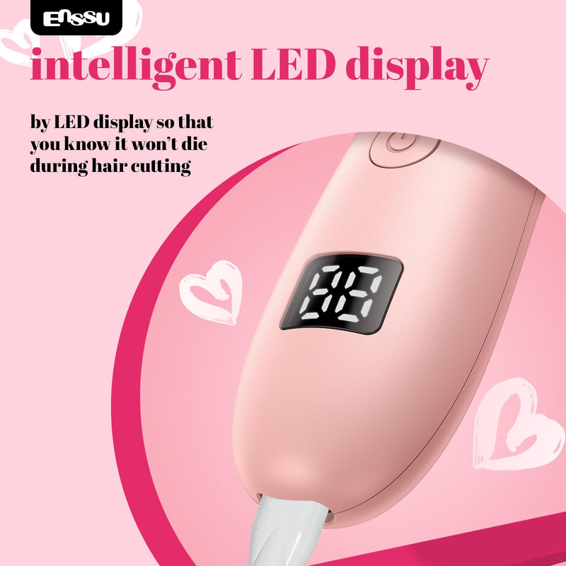 [Australia] - Bikini Trimmer for Women - 2 in 1 Pubic Hair Trimmer IPX7 Waterproof, Razors for Women with LED Light & USB Charge, Painless Electric Shaver with Ceramic Blade for Bikini Legs Arm Underarm 