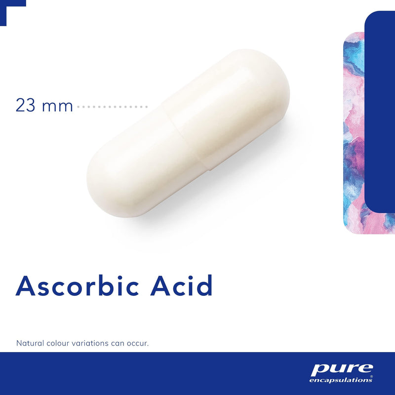 Pure Encapsulations Ascorbic Acid - 1000mg Professional Strength Vitamin C - Hypoallergenic Supplement - 90 Capsules 90 count (Pack of 1)