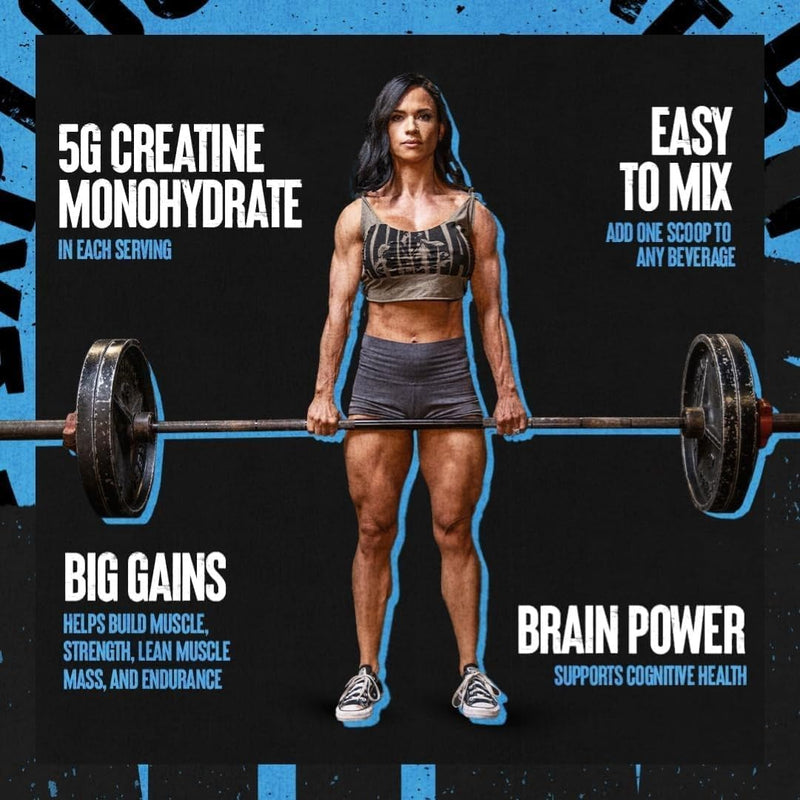 ANIMAL Pure Creatine Monohydrate – Pure, micronised Creatine Monohydrate Powder – 5 g Creatine per Serving – Easily Absorbed & unflavoured – 500 g 100 Servings (Pack of 1)