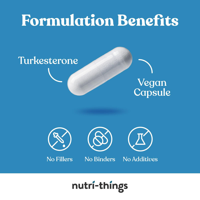 Turkesterone Capsules | Muscle Recovery and Muscle Growth Supplement | Max Strength 1000mg Per Serving | 120 Capsules 120 count (Pack of 1)