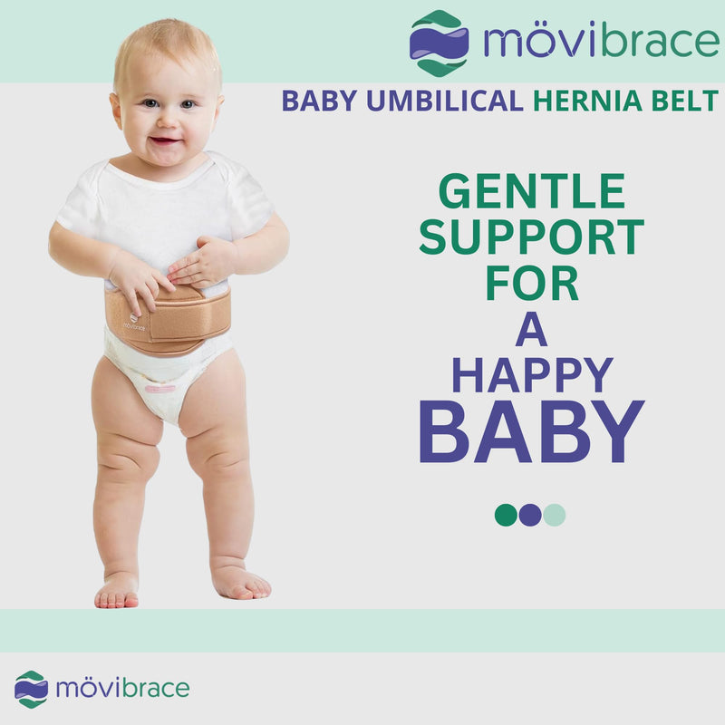 Movibrace Infant and Child Umbilical Navel Hernia Brace (Small) Small