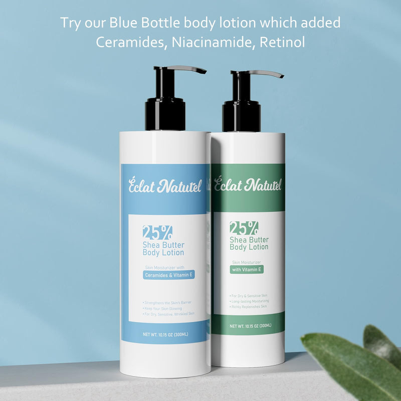 Body Lotion with 25% Shea Butter, Vitamin E & Ceramide, Deep Moisturizing Hydrating Body Lotion for Dry Skin, 10.15 Fl Oz (Pack of 2) Vitamin E & Ceramides 10.15 Fl Oz (Pack of 2)