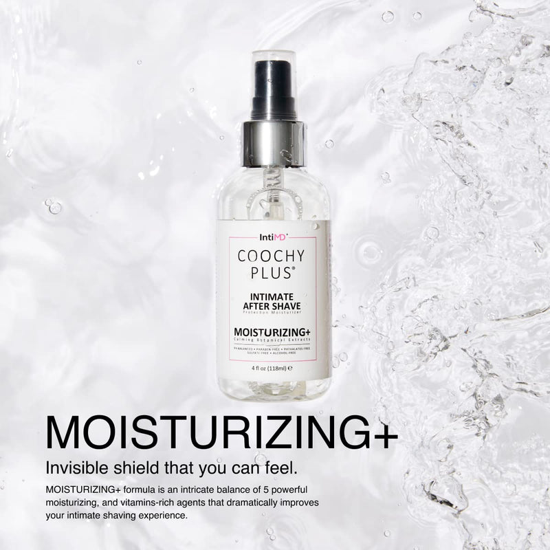 IntiMD COOCHY Intimate After Shave Protection Moisturizer Plus By : Delicate Soothing Mist For The Pubic Area & Armpits – Antioxidant Formula For Razor Burns, Itchiness & Ingrown Hairs