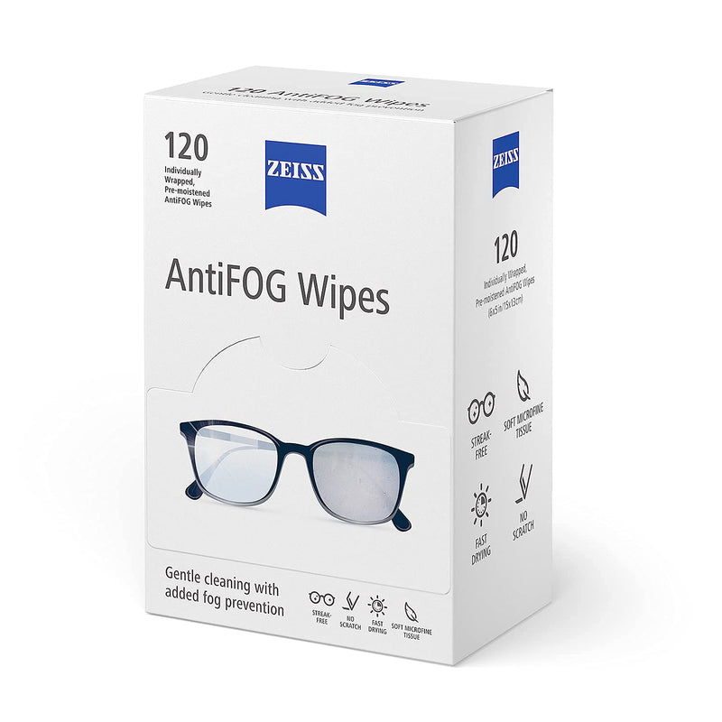 [Australia] - ZEISS AntiFOG wipes, 120 count 