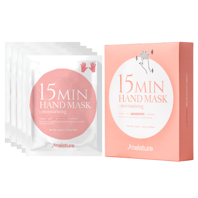 [Australia] - 15 Min Hand and Foot Mask (10pc): Hydrating Korean Spa Kit Essentials for Moisturized Hands and Feet 