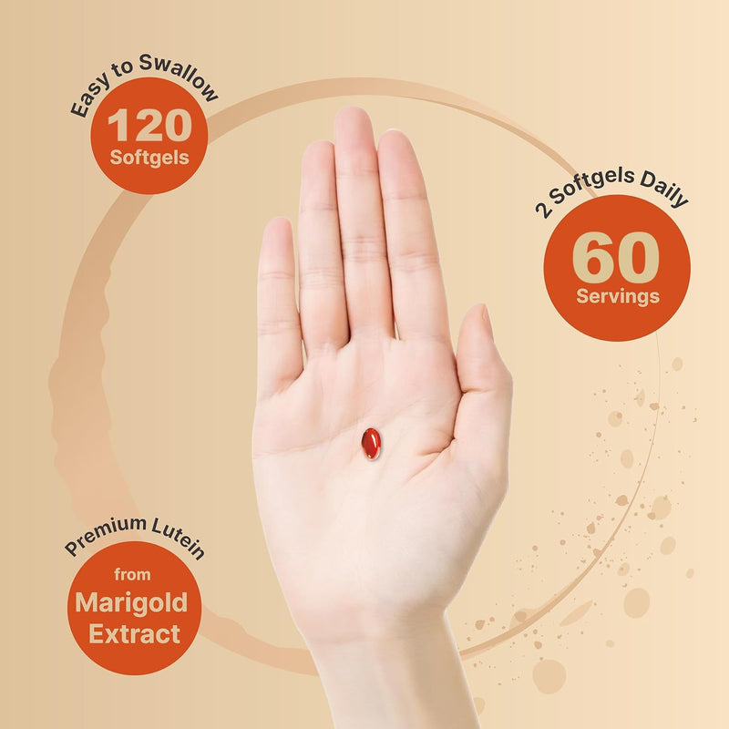 AREDS 2 + Advanced Lutein and Zeaxanthin Supplement -40 mg Lutein & Zeaxanthin with Astaxanthin,Omega-3,EPA,DHA-Dietary Supplement for Eye Health Support,Vision Support-120 Softgels 120 Count (Pack of 1)