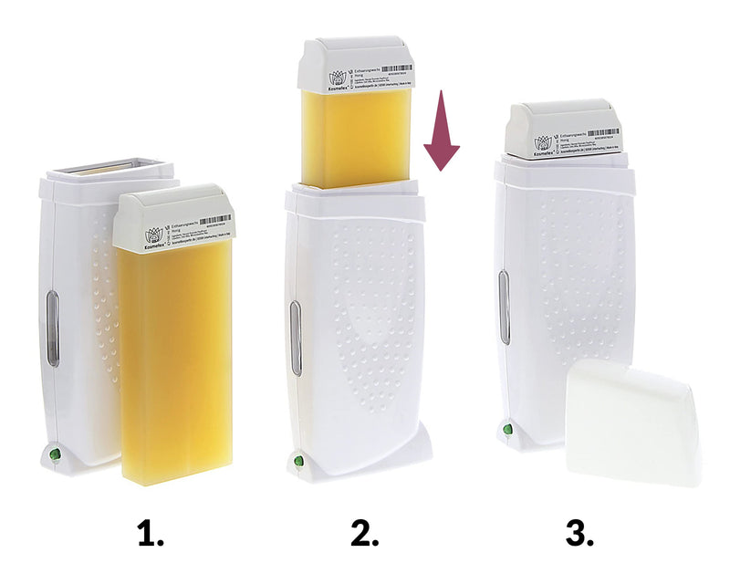 [Australia] - Kosmetex Aloe Vera Wax Cartridges Hair Removal, Roll On Wax Roller, Warm Wax Cartridges, 6x 100ml 100ml (Pack of 6) 