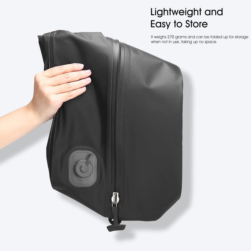 Vacuum Bag for Travel Organiser Packing Bag for Carry-On Luggage Backpack Suitcase Reusable Vacuum Seal Save Space Compression Bag with Built-in Pump & USB-C Charging (Beige) Beige