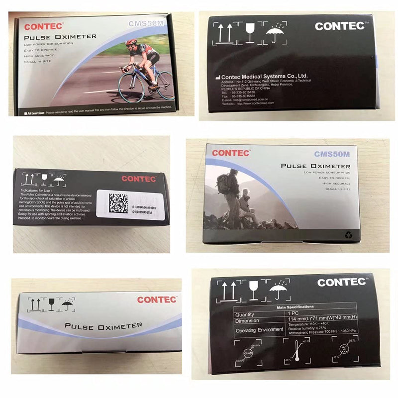[Australia] - CONTEC LED CMS50M Pulse Oximeter,SpO2 and PR Value Waveform Blood Oxygen, Neck/Wrist Cord 