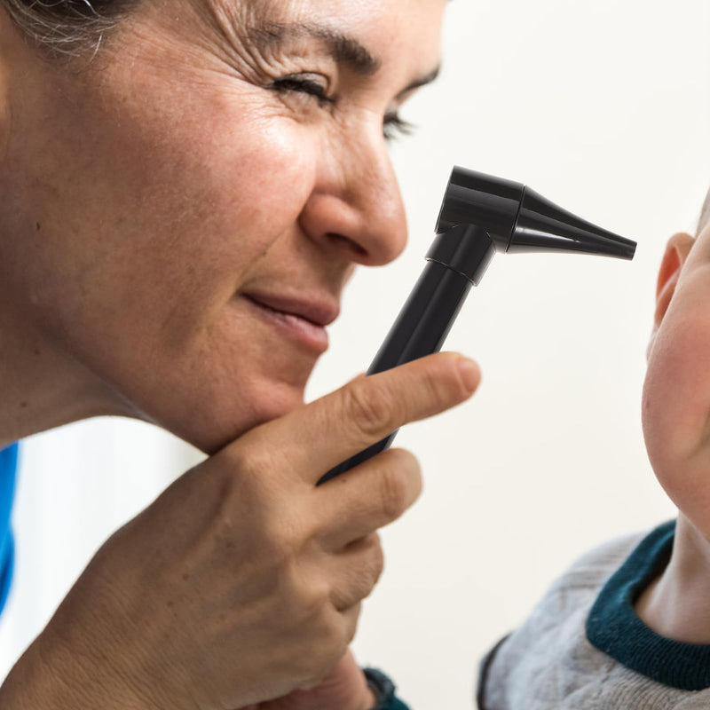 [Australia] - Healifty Otoscope with Light - Auricular Otoscope with 5 Otoscope Covers Diagnostic Ear Care Device for Nurse Children Adults & Pets in Pocket Size Without Battery 