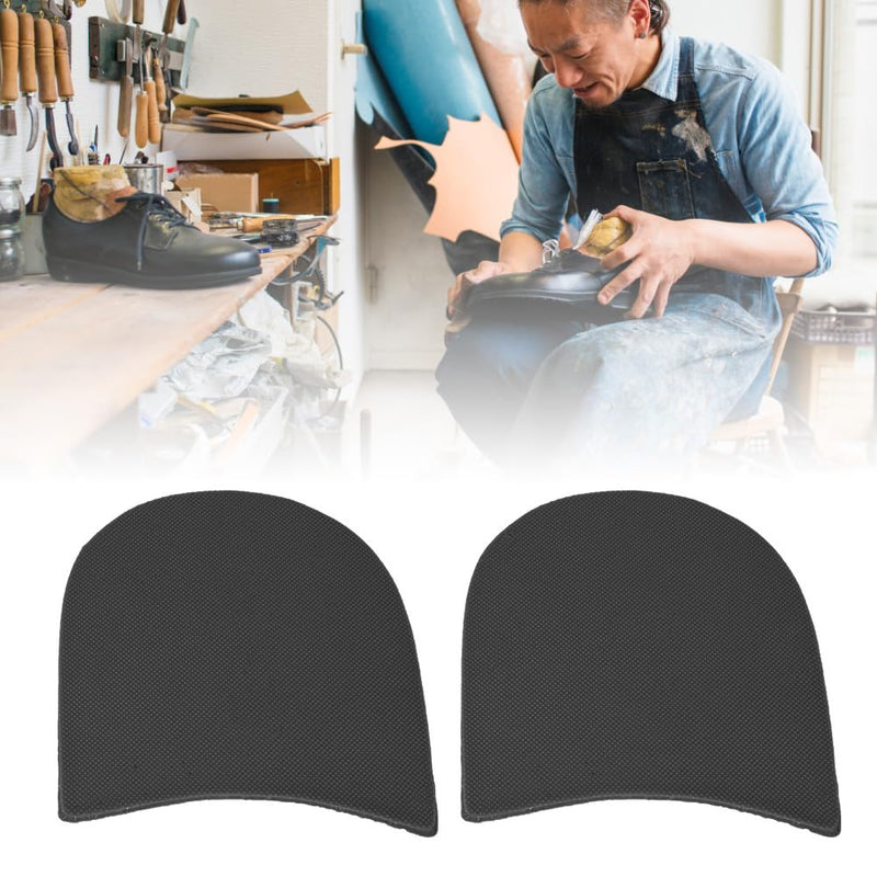 [Australia] - TOPINCN Shoe Heel Pads, Shoe Repair Rubber Heel Replacement Kit with Nails, Sandpapers, Self-Adhesive Stickers, Shoe Repair Accessories (Black) Black 