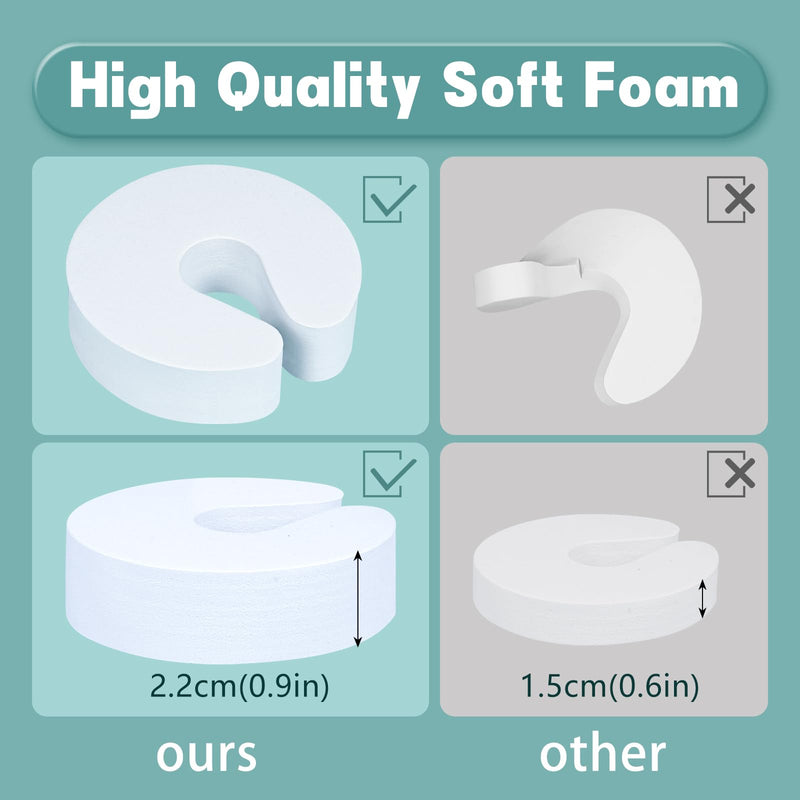 [Australia] - [2.2CM-Thickened] 8 Pack Door Finger Pinch Guards,Baby Proof Door Slam Stopper,Protect Child Fingers with Soft Foam Guard,Prevent Finger Pinch Injuries,Slamming Door,Child from Getting Locked in Room 