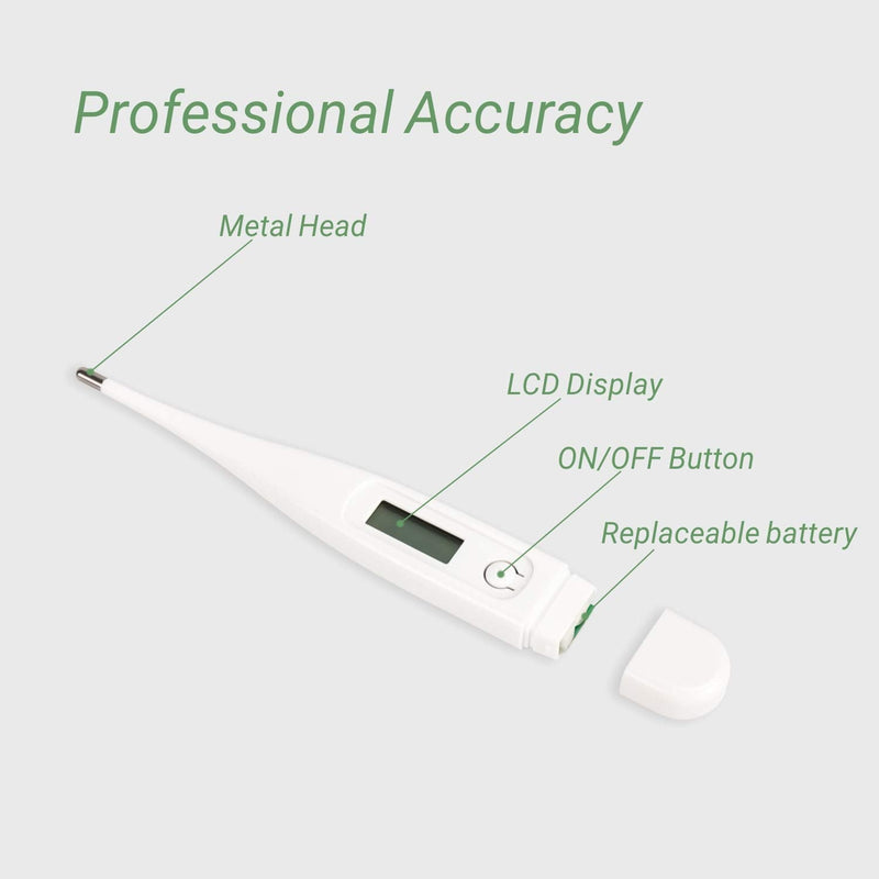 [Australia] - Daffodil HPC300 - Digital body thermometer, armpit thermometer - temperature measuring device with LCD for oral and rectal measurements - easy-to-read display and free of mercury - CE certified 