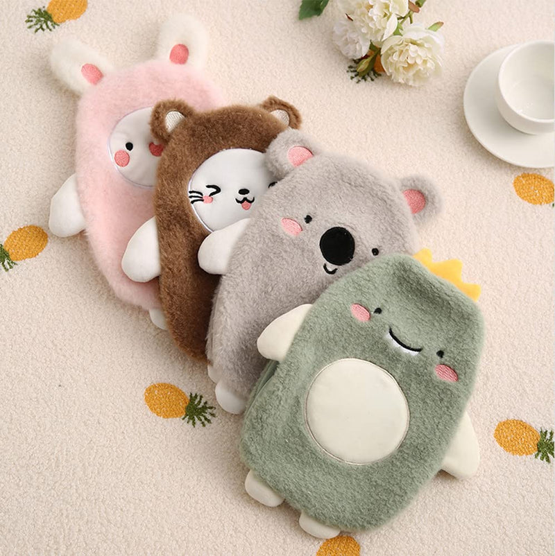 [Australia] - Premium Hot Water Bottle with Soft Cover Removable 0.5 Liter Children's Hot Water Bottle Safe and Durable Natural Rubber Warm Hot Water Bottle Best Gift (Koala Gray) Koala Gray 