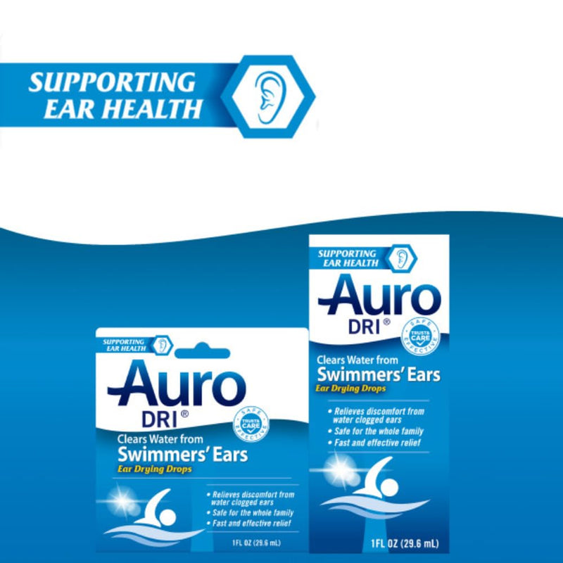 [Australia] - Auro-Dri Ear Water-Drying Aid, Helps Swimmers’ Ear, 1 Fl Oz (Pack of 3) 1 Fl Oz (Pack of 3) 