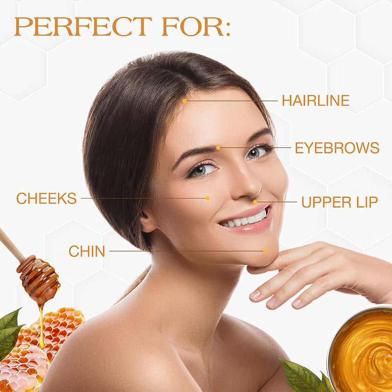 [Australia] - GiGi Facial Honee Wax - Hair Removal Soft Wax for Face and Delicate Skin, 14 oz 14 Ounce (Pack of 1) 
