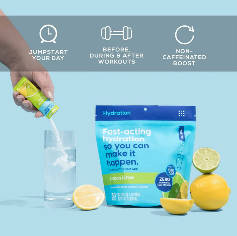 [Australia] - HYDRANT Hydrate, Individual Hydration Electrolyte Powder Stick Packets with No Artificial Sweeteners, Colors, or Fillers (Lemon Lime, 30 Pack) Lemon Lime 8.7 Ounce (Pack of 1) 