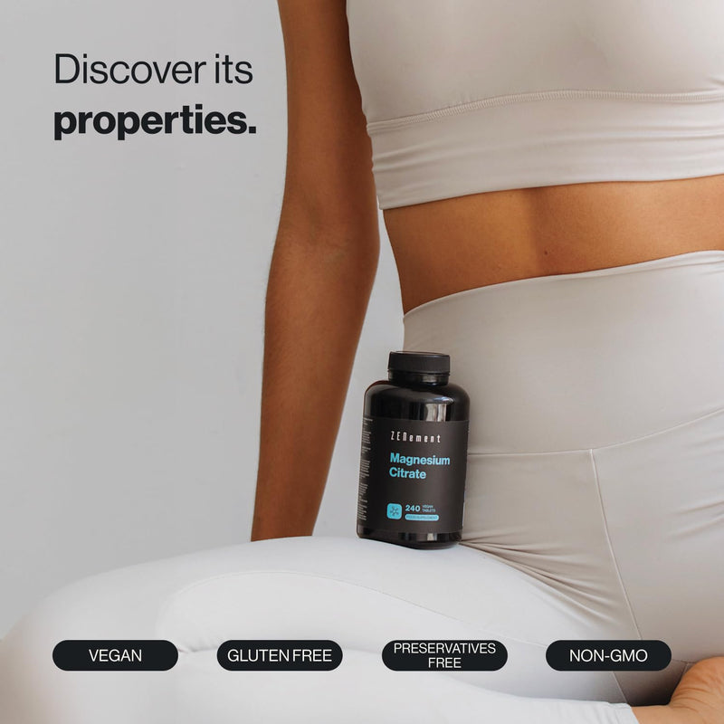 Magnesium Citrate, 240 Vegan Tablets | from Magnesium Citrate | Vegan | Zenement