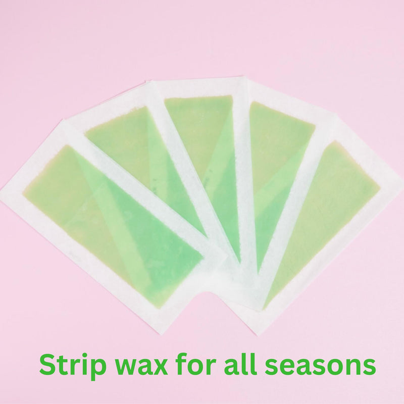 Fabulous Body Wax Strips for Hair Removal, 20 Count - Waxing Strips for Legs, Arms, Armpits and Wide Parts + After Waxing Wipe with 100% Almond Oil