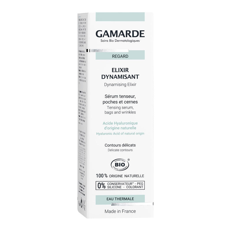 GAMARDE Energizing Elixir - Eye Serum Tensor and Decongestant for Eyes - Smoothes Eye Contour - Reduces Puffiness and Dark Circles - 0.35 oz