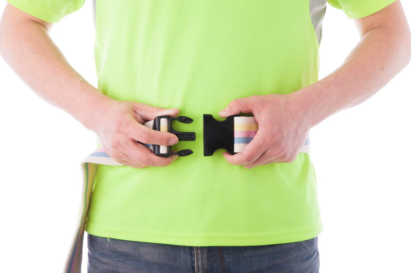 [Australia] - COW&COW Gait Belt 54inch - Transfer and Walking Assistance with Quick Release Buckle for Caregiver Nurse Therapist 2 inches(Black) Black 54 Inch (Pack of 1) 