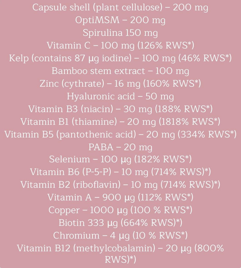 BeQueen Hair Growth, Skin & Nails | Biotin, Zinc & Hyaluronic Acid | Made in UK | Vegan Capsules | 30 Day Supply | 18-in-1 Beauty Complex | For Women