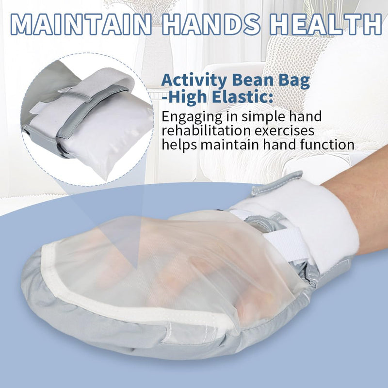 [Australia] - Dementia Restraint Gloves-2Pcs,Anti Scratch Gloves to Prevent Scratching Harm,Bed Restraints Control Mitts for Dementia Patients/Elderly/Alzheimer's 