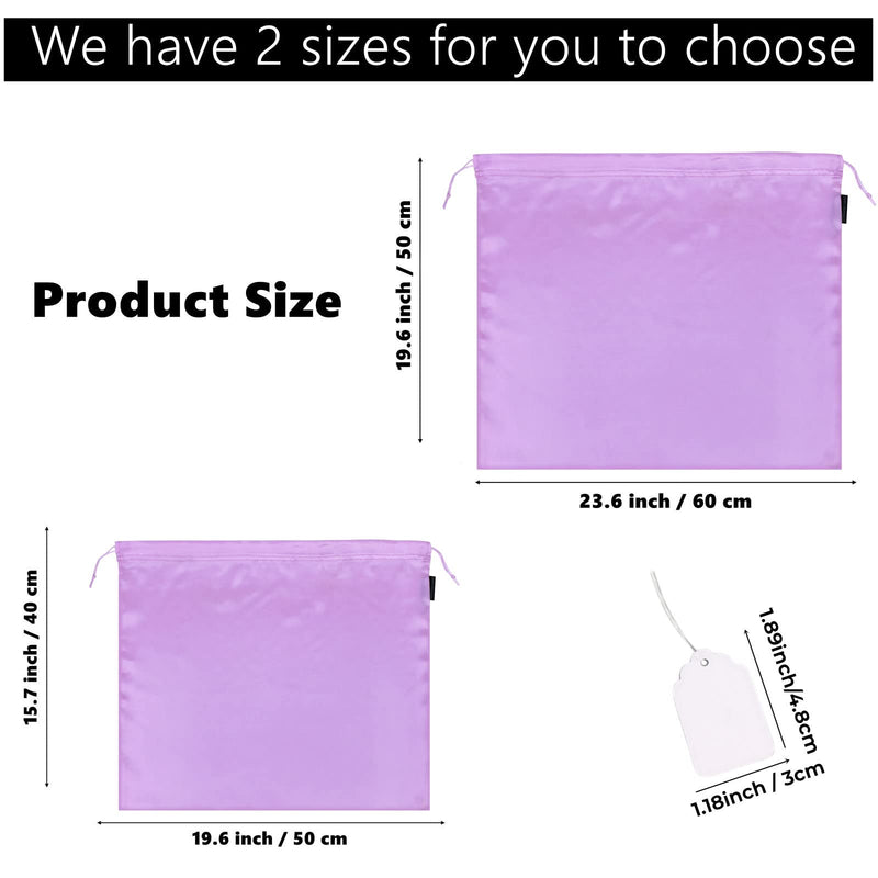 GONGKANGYUAN 30 Pack Dust Bags for Handbags Travel Storage Pouch, Silk Handbag Dust Cover Bags for Purses Pocketbooks Shoes Boots Purple 23.6×19.6 IN