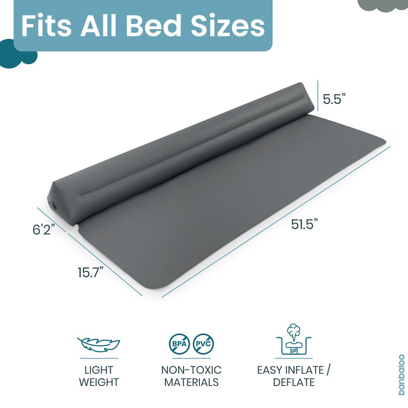 [Australia] - BANBALOO - 2-Pack Inflatable Bed Bumper for Children - Child Fall Protection, Inflatable Travel Bed Rail, for fold-Away, Single, Double, Queen Size, King Size and Montessori beds 