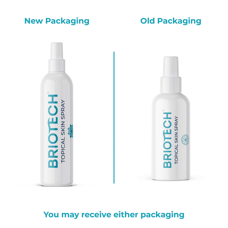 [Australia] - BRIOTECH Topical Skin Spray, Hypochlorous Acid Spray for Body & Face, Eyelid Cleanser, HOCl Facial Mist, Support Against Irritation, Calm Redness, Soothe Foot & Scalp, Packaging May Vary, 3.4 oz, 1 ct 3.4 Fl Oz (Pack of 1) 