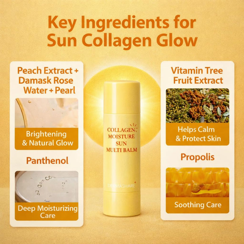 MULTI BALM STICK/AMPOULE, REPAIR, SUN & VITAMIN FORMULAS BALM/MADE IN KOREA 0.38OZ (COLLAGEN SUN BALM)