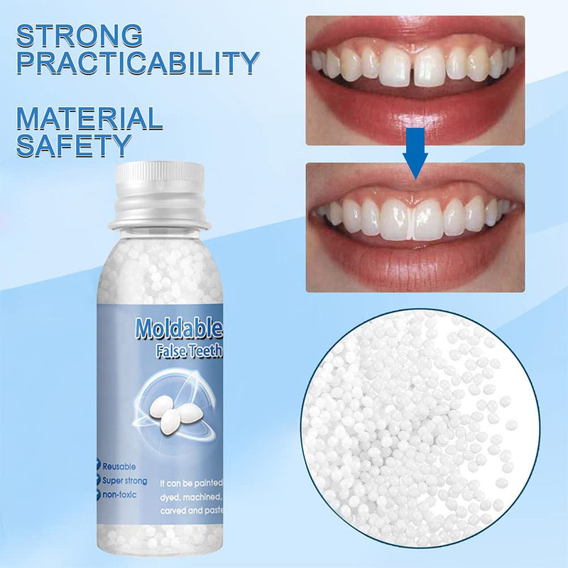 [Australia] - Tooth Repair Kit, Teeth Replacement Kit for Temporary Restoration of Missing & Broken Teeth Replacement Dentures, Makeup Halloween Party Role Play Dentures Halloween Decor 30ml*1 