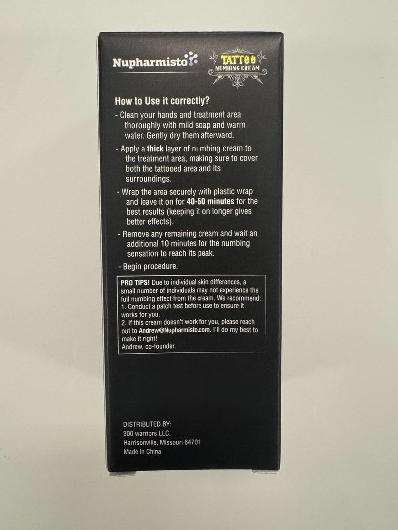 [Australia] - Numbing Cream Maximum Strength Long Lasting with 5x Numbing Emu Oil and Arnica 60ml 