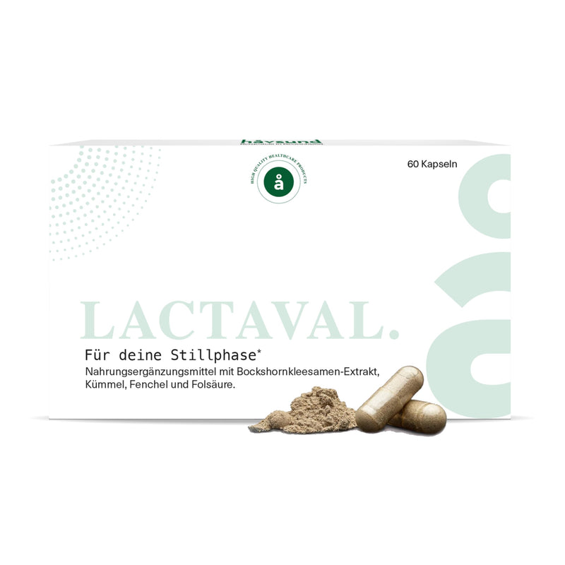 [Australia] - håvsund LACTAVAL lactation vitamins (60 capsules) • Dietary supplement for mothers & women in the breastfeeding phase • Fenugreek capsules with fennel, caraway, cumin & anise • Vegan 