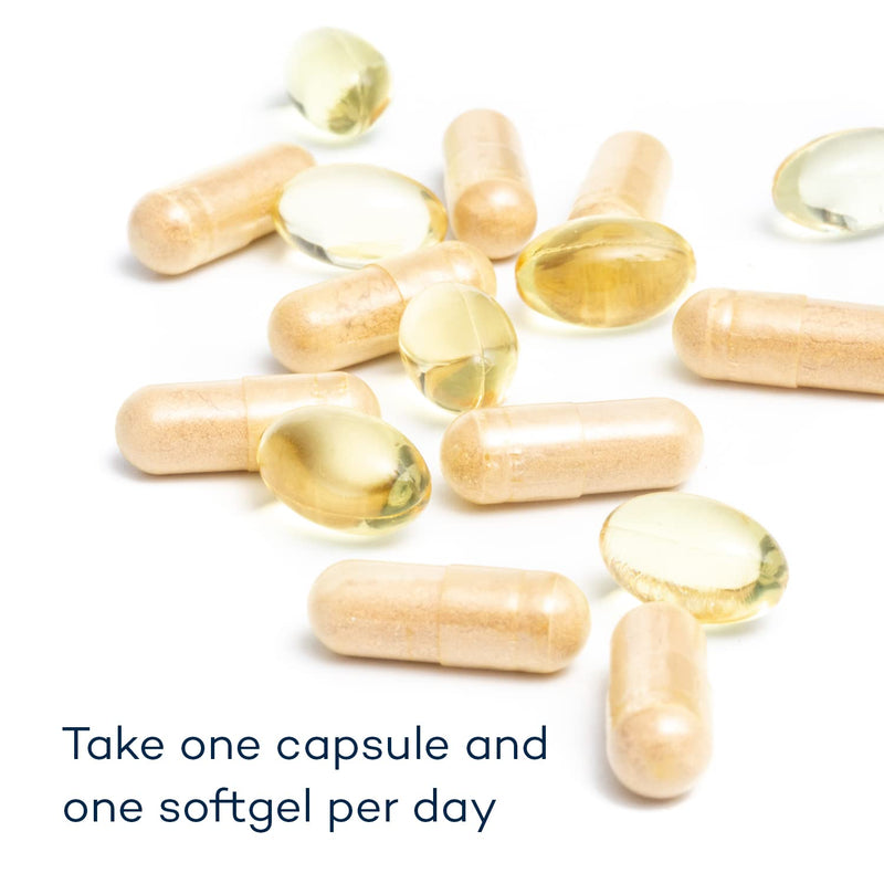Prime Fifty Brain & Cognition Supplements – 28 Day Supply – Brain Energy & Focus Supplement with Omega 3 Fatty Acids & Vitamin B12 – Omega 3 Capsules