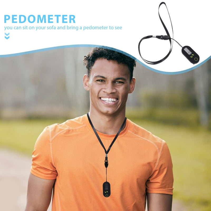 [Australia] - BESPORTBLE Sports Step Counter 3D Digital Pedometer Accurate Step Counter Portable Pedometer Mini Fitness Tool with Clip and Lanyard for Walking Running 