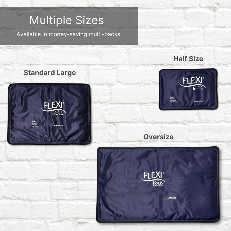 [Australia] - FlexiKold Gel Soft Flexible Ice Packs for Injuries - Reusable Freezer Cold Pack, Cold Compress & Cooling Gel Pad for Face, Shoulder, Hip, Leg, Arm, Ankle & Foot Injury - Medium - 7.5‚Äù x 11.5‚Äù Medium (Pack of 1) 