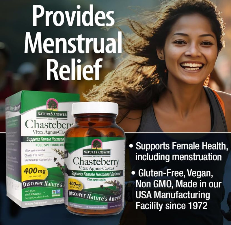 Natural's Answer Chasteb. Vitex, 400mg, 90 Capsules
