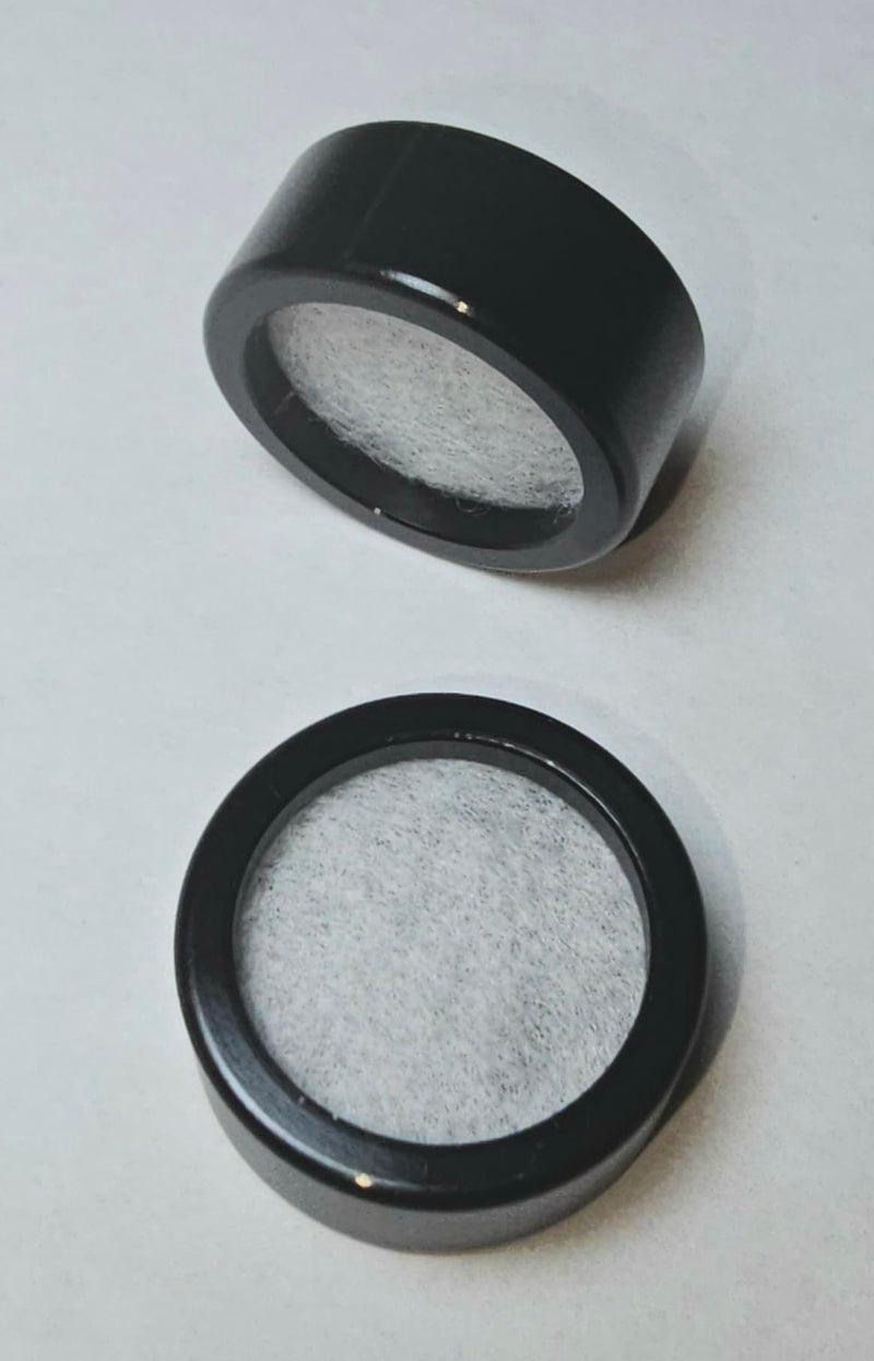 [Australia] - Reusable Metal Rings (4) and Replacement Activated Carbon Filters (100) for Silicone Mouthpiece Universal Fit, 100 Pack 