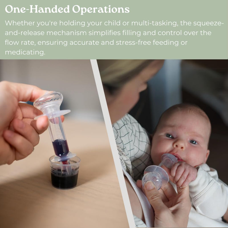 [Australia] - Haakaa SqueezieDOSE Silicone Liquid Dispenser (8ml) ‚Äì Multi-Purpose Baby Feeding Syringe/Liquid Medicine Dispenser ‚Äì Accurate Dosing for Kids‚Äô Medication 0 Month + 